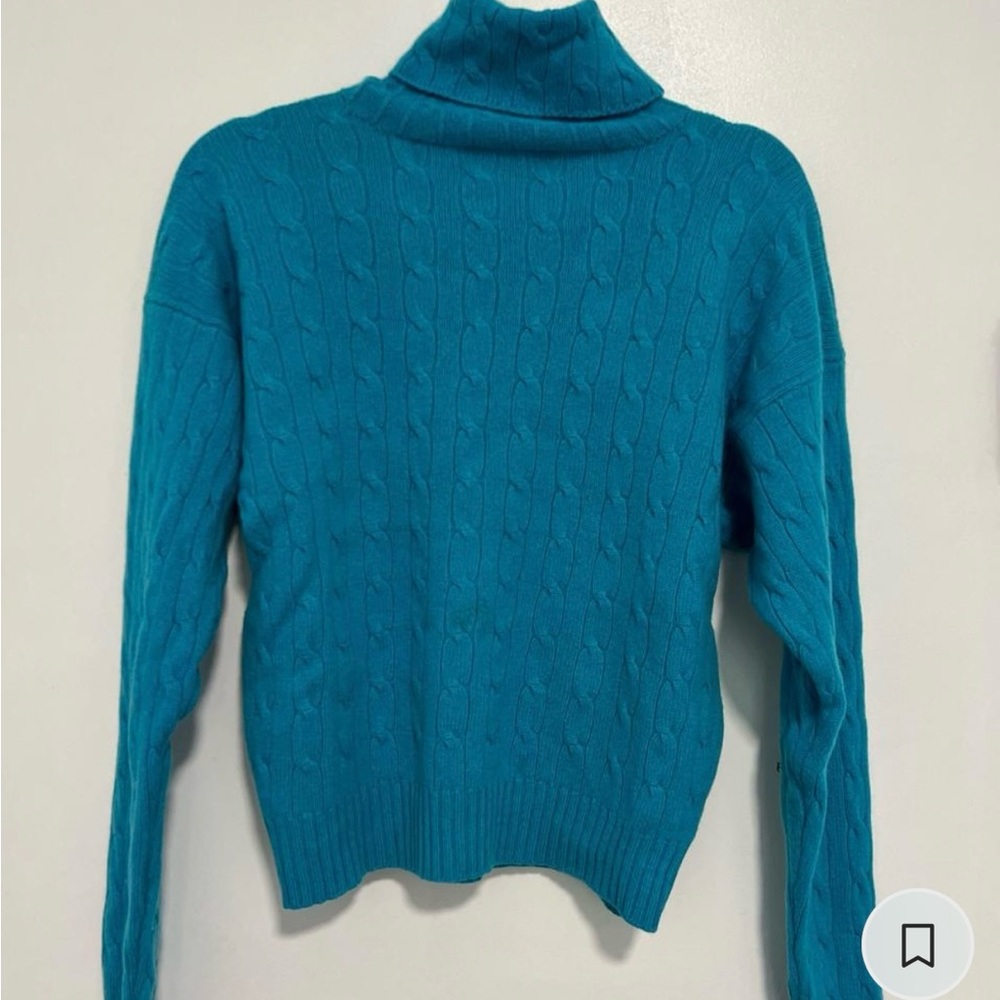 Ralph Lauren Blue Turtleneck Sweater
